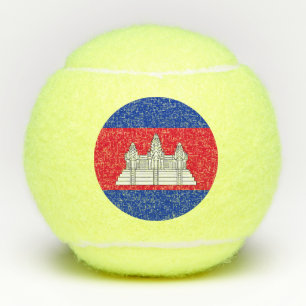 Patriottische Cambodjaanse vlag Tennisballen