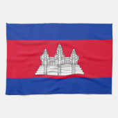 Patriottische Cambodjaanse vlag Theedoek (Horizontaal)