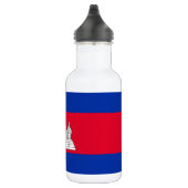 Patriottische Cambodjaanse vlag Waterfles (Rechts)