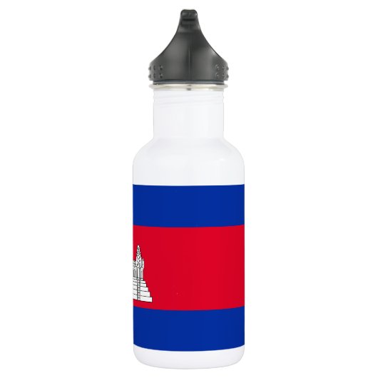 Patriottische Cambodjaanse vlag Waterfles (Rechts)