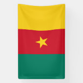 Patriottische Cameroense Vlag Banner (Verticaal)