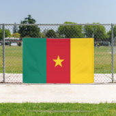 Patriottische Cameroense Vlag Banner (Insitu)