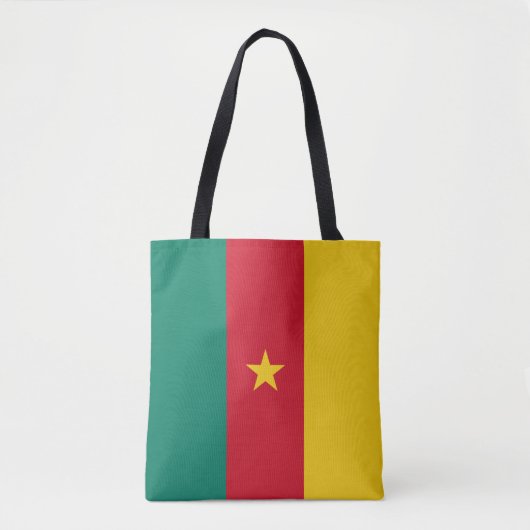 Patriottische Cameroense Vlag Boodschappentas Tote Bag (Voorkant)