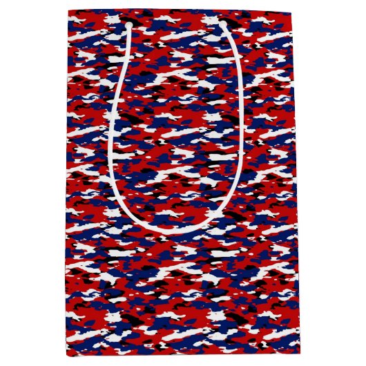 Patriottische camo medium cadeauzakje (Voorkant)
