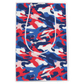 Patriottische Camo Rood Wit Blauw USA Vrijheid Medium Cadeauzakje (Voorkant)