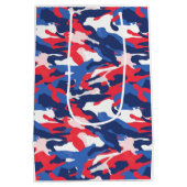 Patriottische Camo Rood Wit Blauw USA Vrijheid Medium Cadeauzakje (Achterkant)