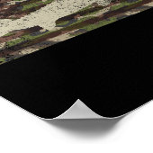 Patriottische Camo VS Vlag Steur Vissen Poster (Hoek)