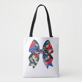 Patriottische Camouflage Boog Design - Sterren en  Tote Bag