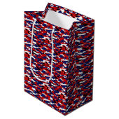 Patriottische camouflage medium cadeauzakje (Voorkant Gekanteld)