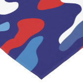 Patriottische Camouflage Rood Wit en Blauw Camo Korte Tafelloper (Hoek)