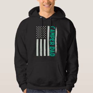 Patriottische Camper Kamperen Kampeerterrein Papa Hoodie