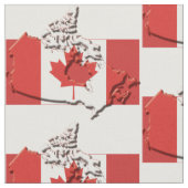 Patriottische CANADA-vlag Stof (Close Up)