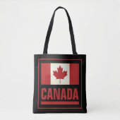 Patriottische Canadese esdoornvlag van Canada Tote Bag (Voorkant)