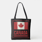 Patriottische Canadese esdoornvlag van Canada Tote Bag (Achterkant)