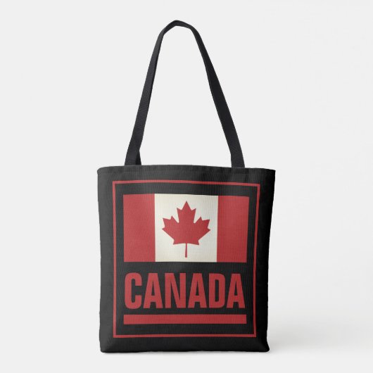 Patriottische Canadese esdoornvlag van Canada Tote Bag (Achterkant)