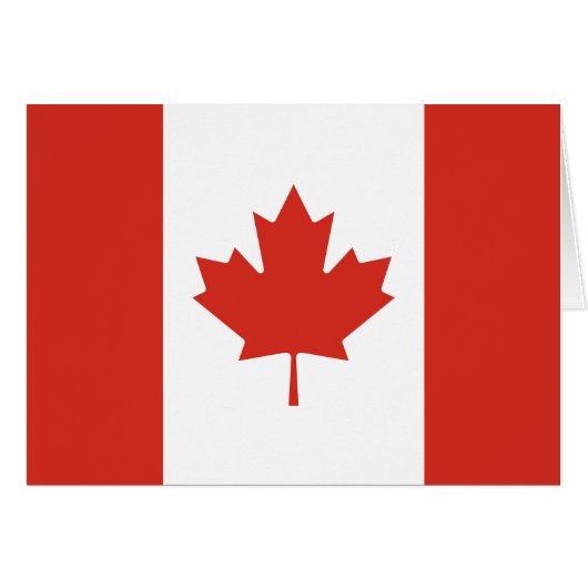 Patriottische Canadese vlag (Voorkant Horizontaal)