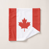 Patriottische Canadese vlag Bad Handdoek (Wasdoekje)