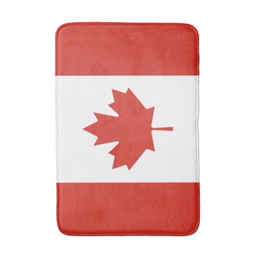 Patriottische Canadese vlag Badmat (Voorkant Verticaal)