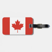 Patriottische Canadese vlag Bagagelabel (Achterkant horizontaal)