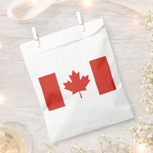 Patriottische Canadese vlag Bedankzakje (Geknipt)