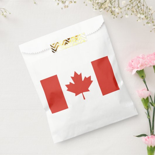 Patriottische Canadese vlag Bedankzakje (Gezegeld)