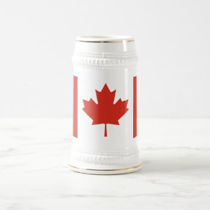 Patriottische Canadese vlag Bierpul