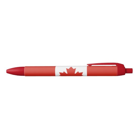 Patriottische Canadese vlag Blauwe Inkt Pen (Bovenkant)