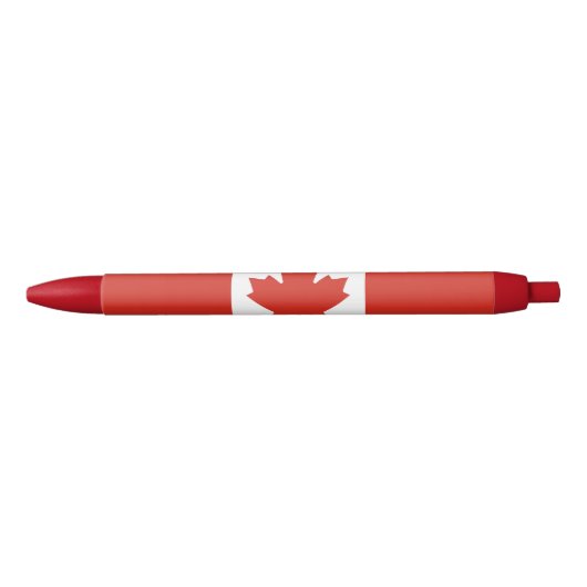 Patriottische Canadese vlag Blauwe Inkt Pen (Voorkant)