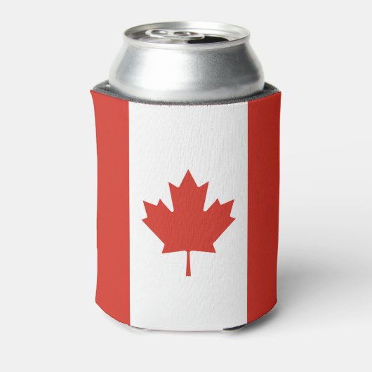 Patriottische Canadese vlag Blikjeskoeler (Blikje Achterkant)