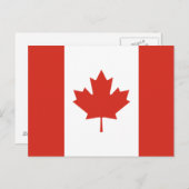 Patriottische Canadese vlag Briefkaart (Voorkant / Achterkant)