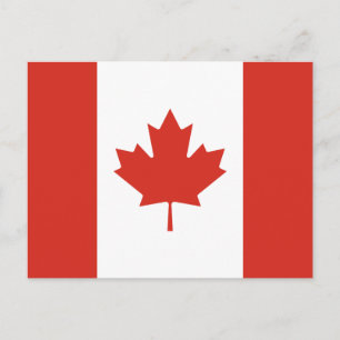 Patriottische Canadese vlag Briefkaart