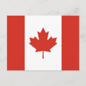 Patriottische Canadese vlag Briefkaart (Voorkant)