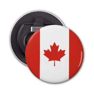 Patriottische Canadese vlag Button Flesopener