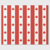 Patriottische Canadese vlag Cadeaupapier (Vlak)