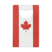 Patriottische Canadese vlag Creditkaart Flessenopener (Achterkant)