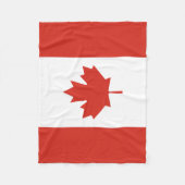Patriottische Canadese vlag Fleece Deken (Voorkant)