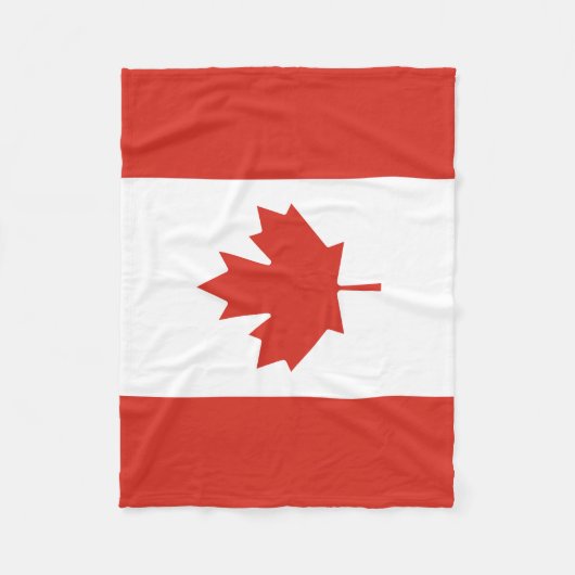 Patriottische Canadese vlag Fleece Deken (Voorkant)
