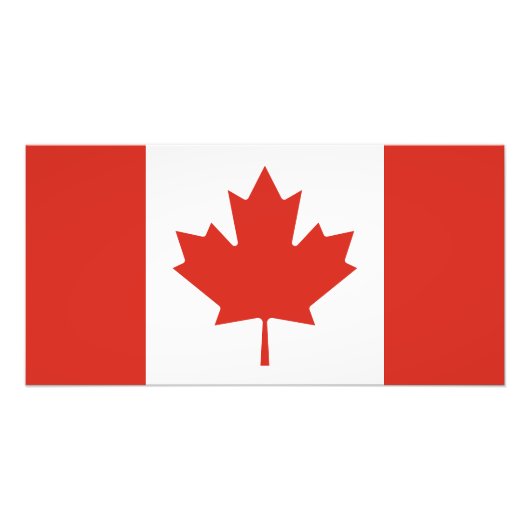 Patriottische Canadese vlag Foto Afdruk (Voorkant)