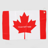 Patriottische Canadese vlag golfhanddoeken cadeau  Golfhanddoek (Horizontaal)