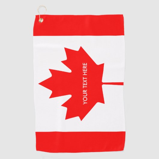 Patriottische Canadese vlag golfhanddoeken cadeau  Golfhanddoek (Voorkant)