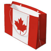 Patriottische Canadese vlag Groot Cadeauzakje (Achterkant Gekanteld)