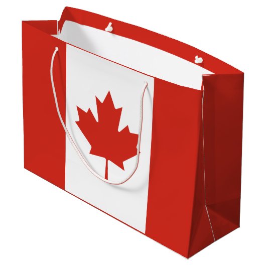 Patriottische Canadese vlag Groot Cadeauzakje (Achterkant Gekanteld)