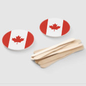 Patriottische Canadese vlag Handwaaier (Niet-gemonteerd)
