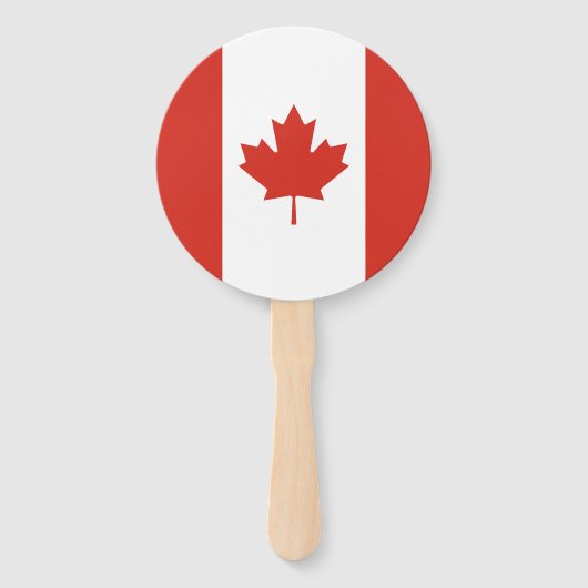 Patriottische Canadese vlag Handwaaier (Voorkant)