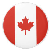 Patriottische Canadese vlag Keramische Knop (Voorkant)