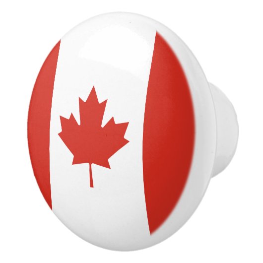 Patriottische Canadese vlag Keramische Knop (Rechts)