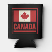 Patriottische Canadese vlag koelboxxen voor Canada Blikjeskoeler (Voorkant)