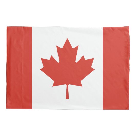 Patriottische Canadese vlag Kussensloop (Achterkant)