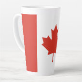 Patriottische Canadese vlag Latte Mok (Linkerhoek)