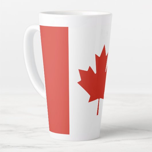 Patriottische Canadese vlag Latte Mok (Linkerhoek)